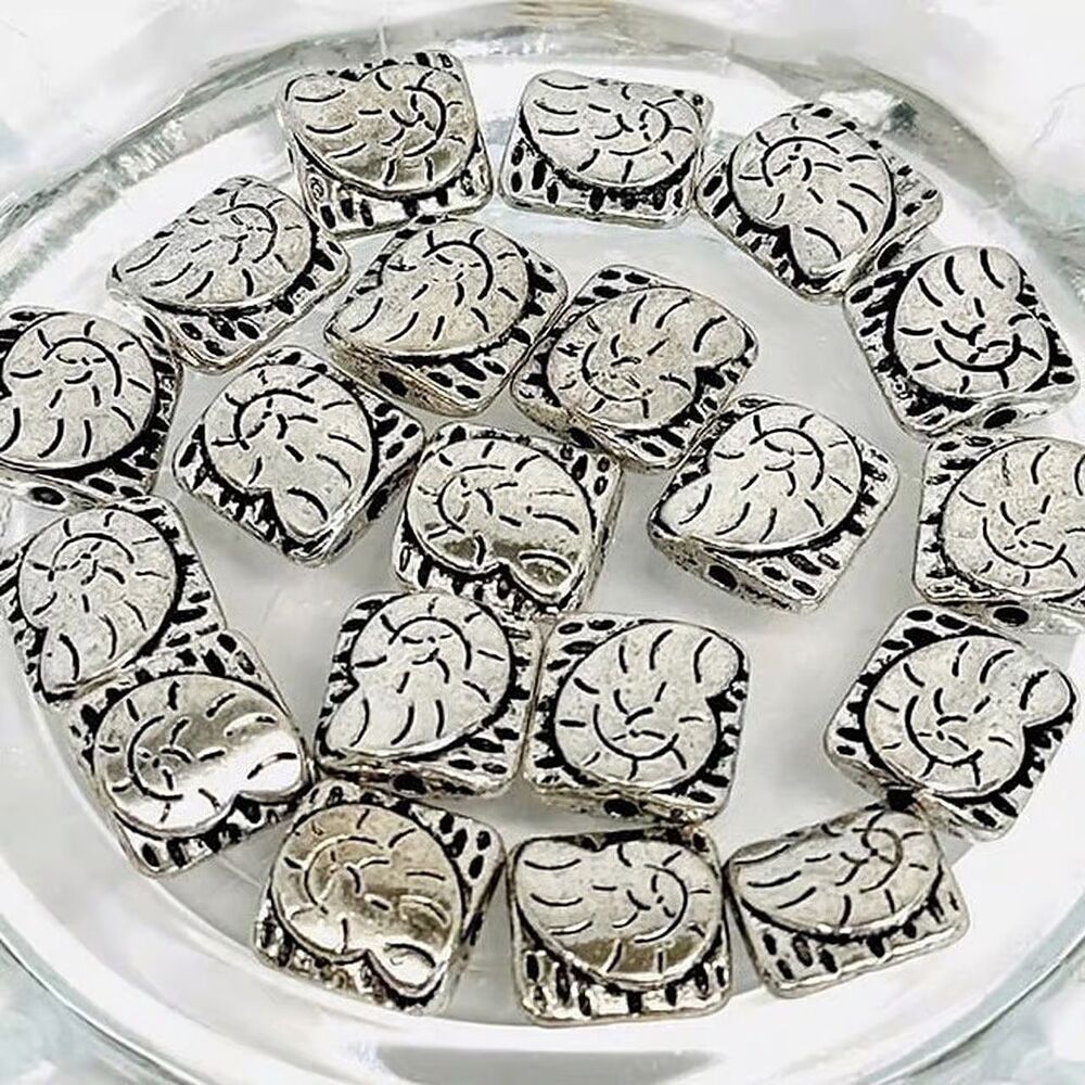 20pcs Beads for Jewelry Tibetan Silver Shell Beads #17872